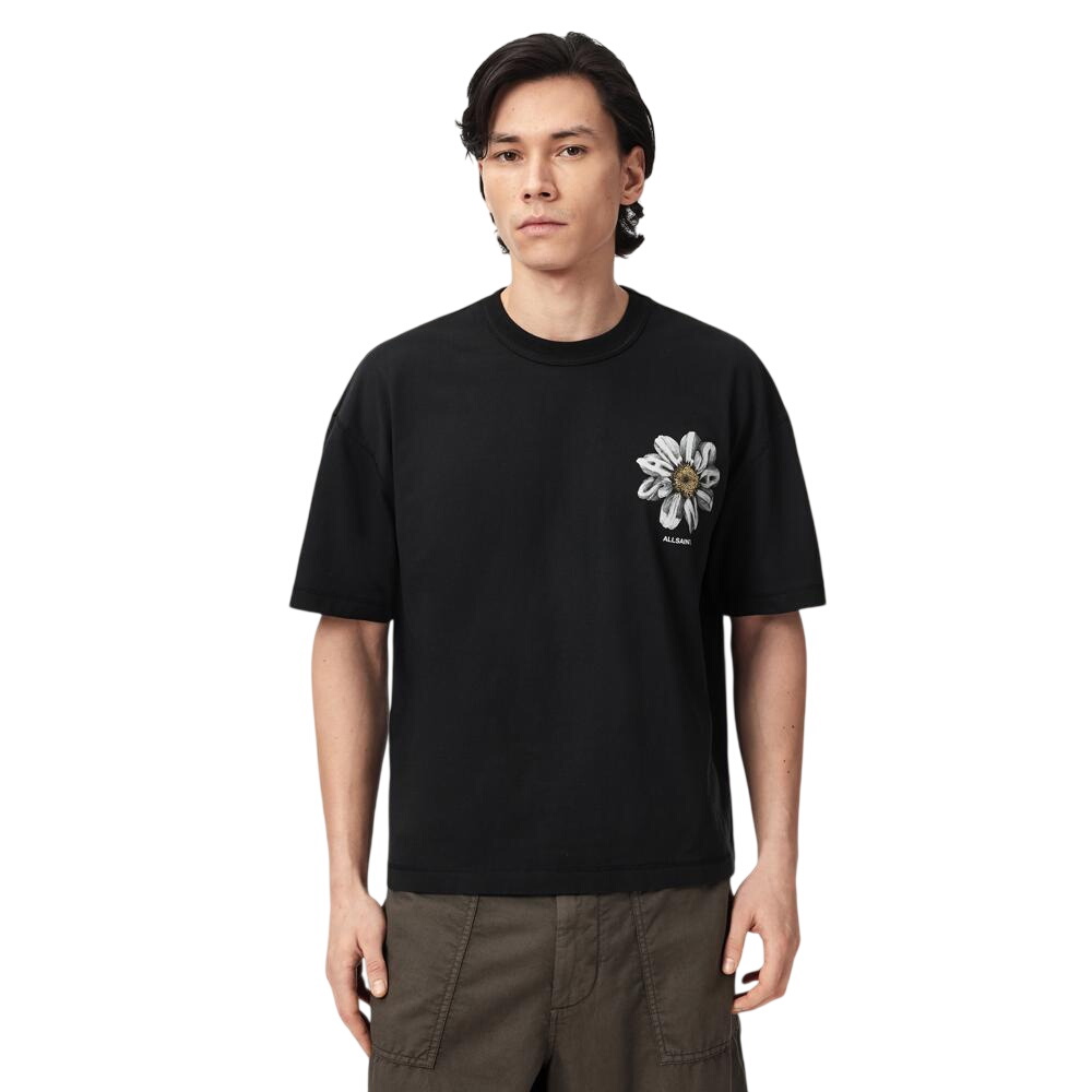 AllSaints Petals Oversized Short Sleeve Graphic T-Shirt